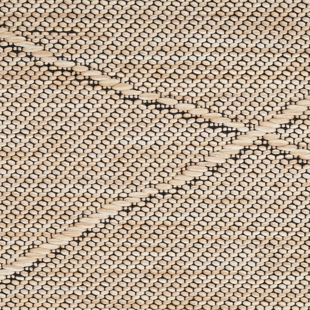 Nourison Washable Solutions 8' x Round Natural Modern Rug