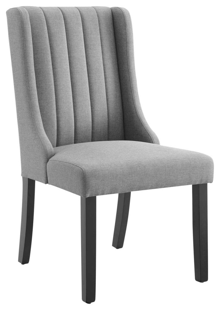 Renew Parsons Fabric Dining Side Chairs, Set of 2 Light Gray