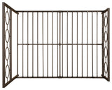 GDF Studio Doris Modern Queen Geometric Low-Profile Platform Bed Frame, Hammered