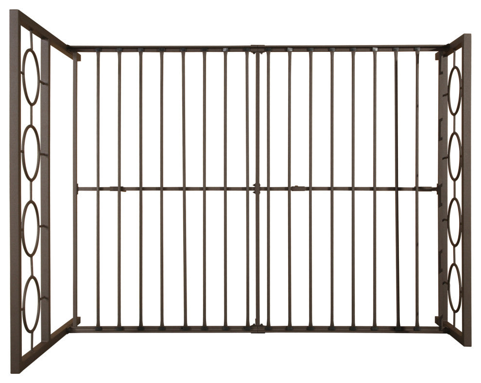 GDF Studio Doris Modern Queen Geometric Low-Profile Platform Bed Frame, Hammered