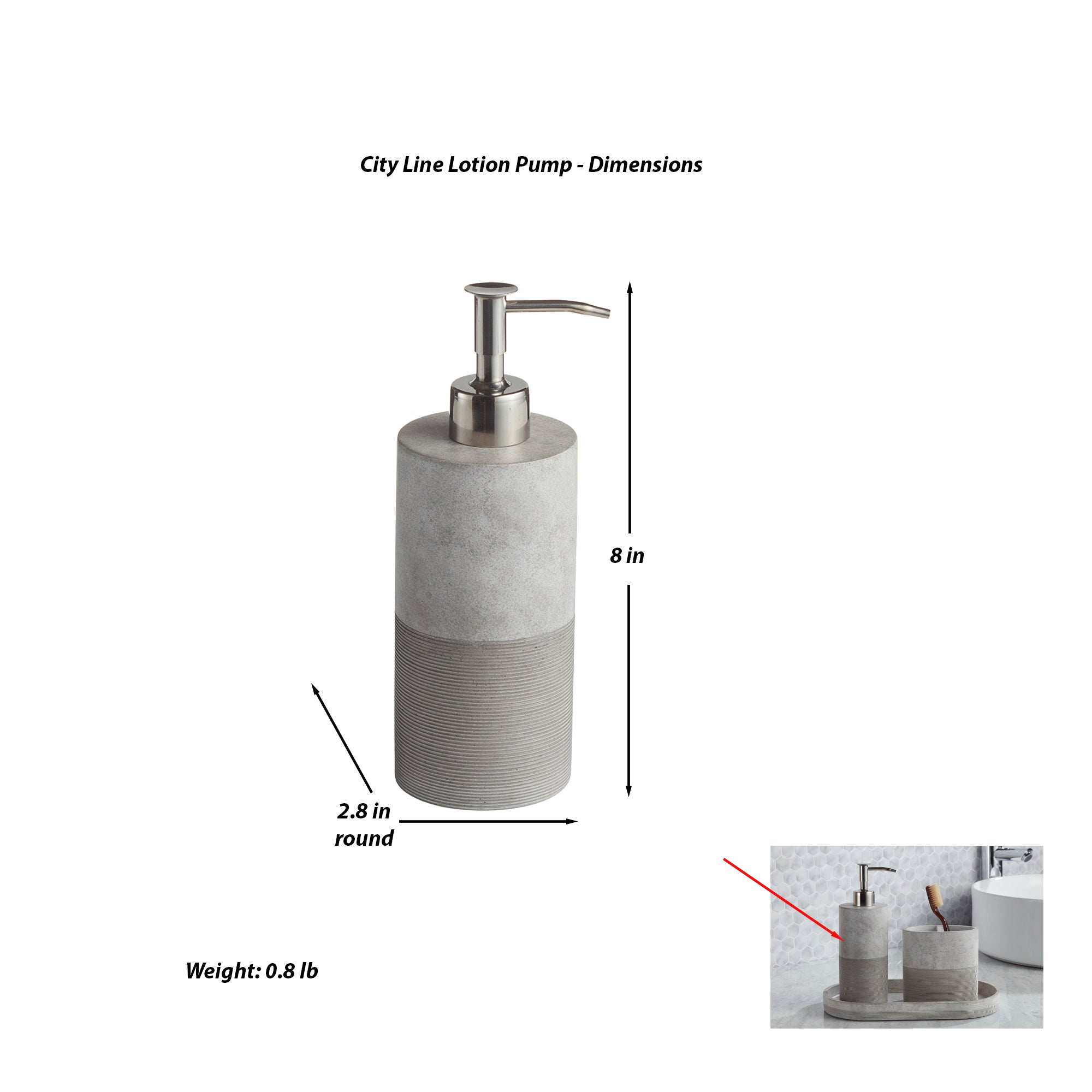 City Line 3-Piece Bathroom Accessory Set