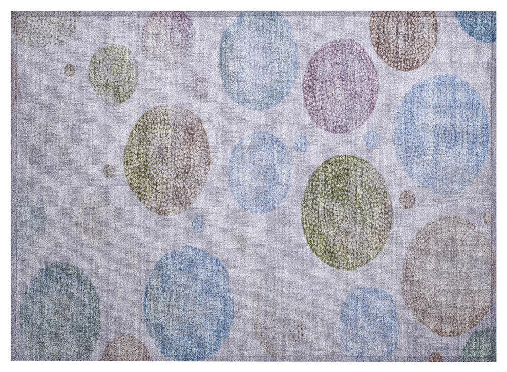 Machine Washable Indoor/Outdoor Chantille ACN1897 Violet 1'8" x 2'6" Rug