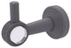 Pacific Beach Robe Hook with Groovy Accents, Matte Gray