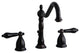 Kingston Brass Widespread Bathroom Faucet With Brass Pop-Up, Oil Rubbed Bronze