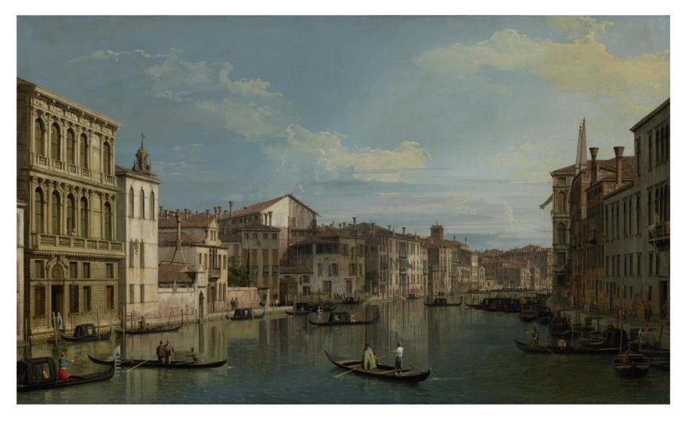 "Grand Canal in Venice, Palazzo Flangini, Campo San Marcuola" Paper Art, 46"x28"
