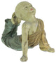 Beautiful Aged Finish Child Monk Yoga Bow Pose Statue 8,5 Inches High