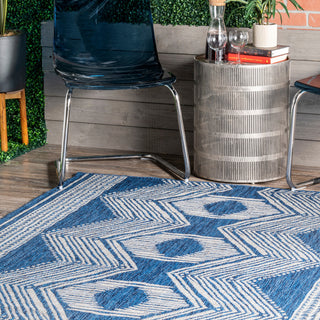 Nuloom Ranya Tribal Indoor/Outdoor Rug, Blue 2'x3'