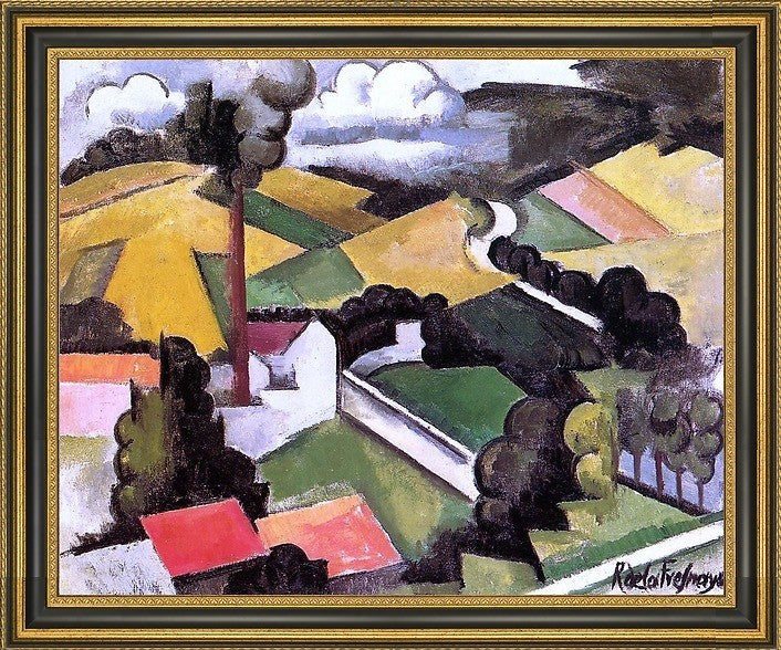 Roger De la Fresnaye Factory Chimney  Meulan Landscape