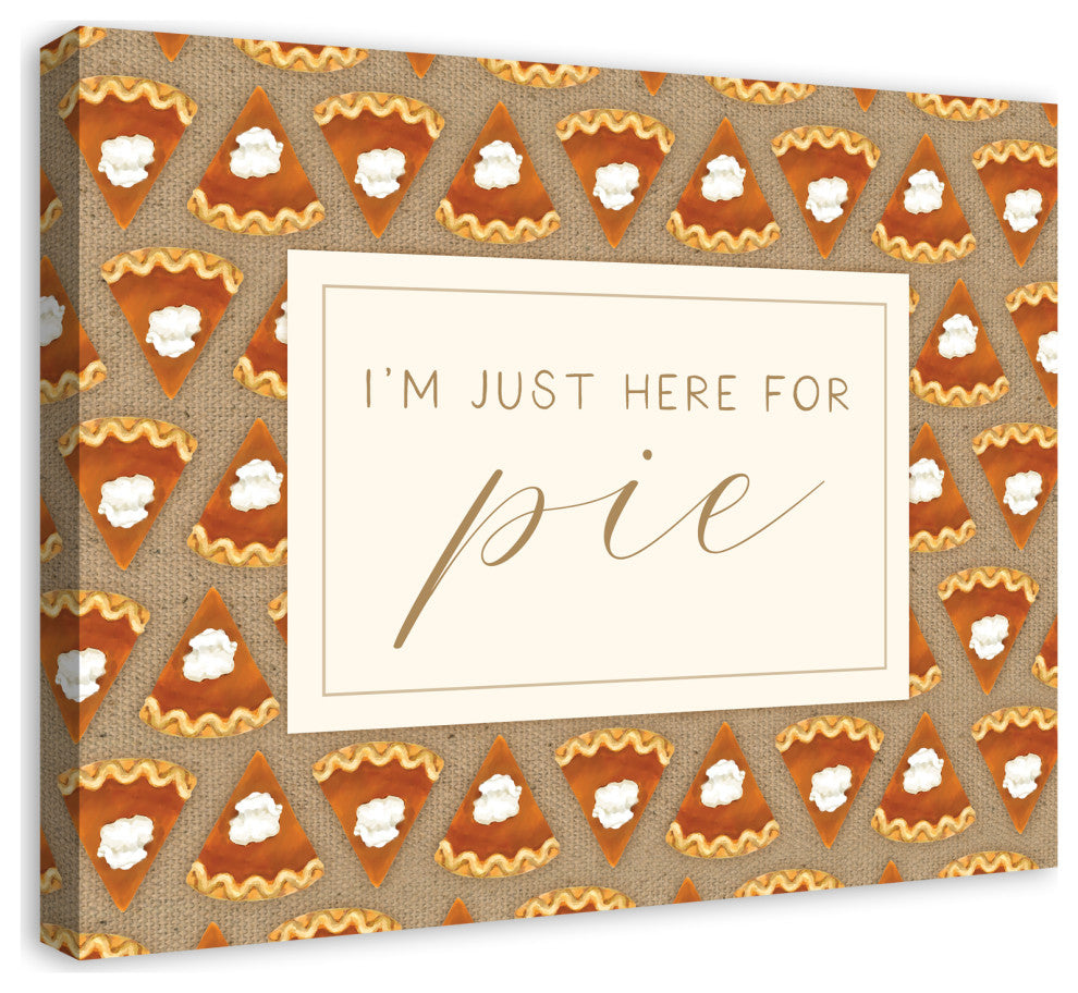 Here For Pumpkin Pie 2 24"x30" Canvas Wall Art
