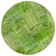 Rug N Carpet - Handmade Anatolian 4' 11" x 4' 11" Antique Round Patchwork Rug