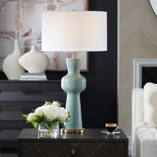 Uttermost Pollard Slate Green Table Lamp