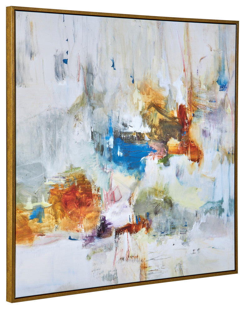 In The Beginning Framed Canvas