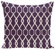 Charleston Geometric Print Pillow, Grape, 18"x18"