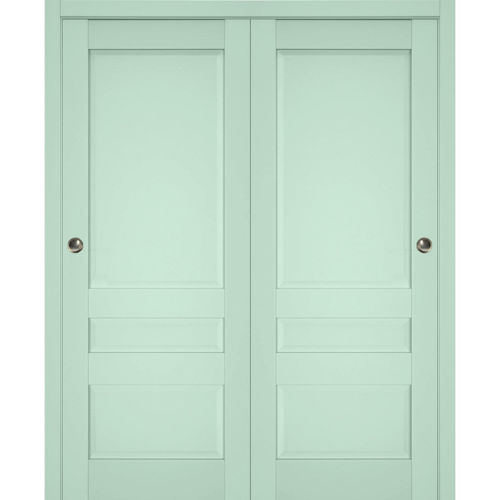 Sliding Bypass Doors 72 x 96, Veregio 7411 Oliva