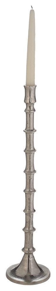 Dimond Home 179006 Silver Bamboo Candleholder, Large