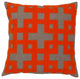 Layered Blocks Pillow 22x22x5, Down Fill