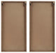 Madison Park Carved Palm Leaves Tropical 2-Piece Wood Wall Art Set