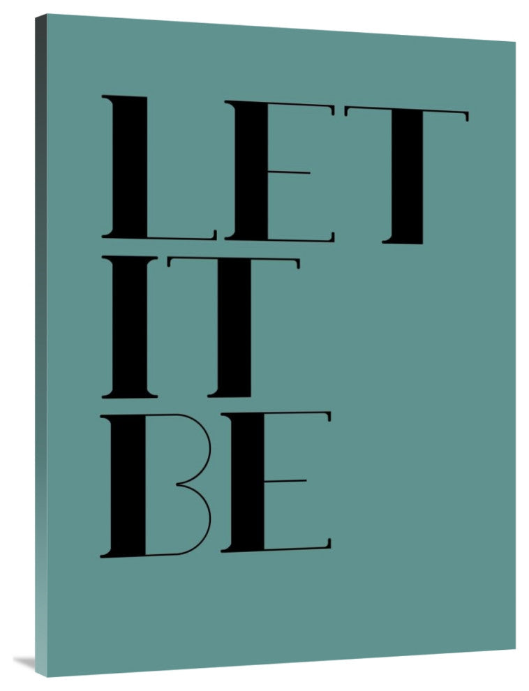 "Let It Be Poster  Blue" Fine Art Print