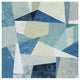 "Indigo Geo Metric Soft" Digital Paper Print by Silvia Vassileva, 42"x42"