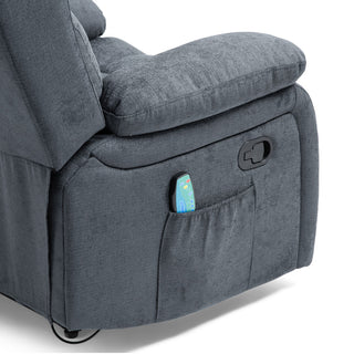 Lexie Contemporary Pillow Tufted Massage Recliner