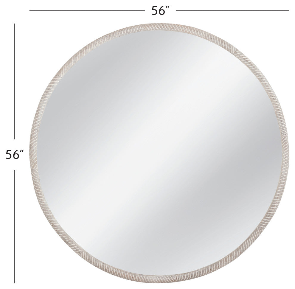 Bechet Wall Mirror - White Wash