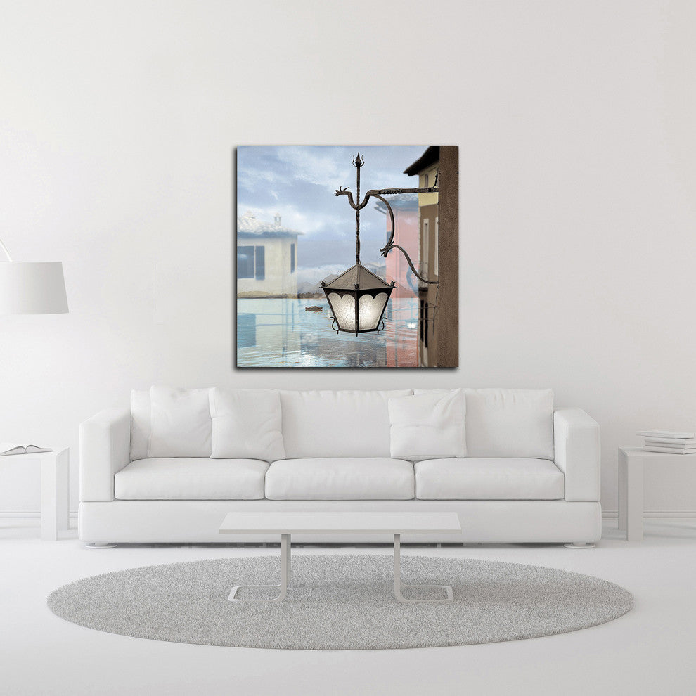 Baveno Lake Vista #1 by Alan Blaustein, Print on Canvas, 30"x 30"