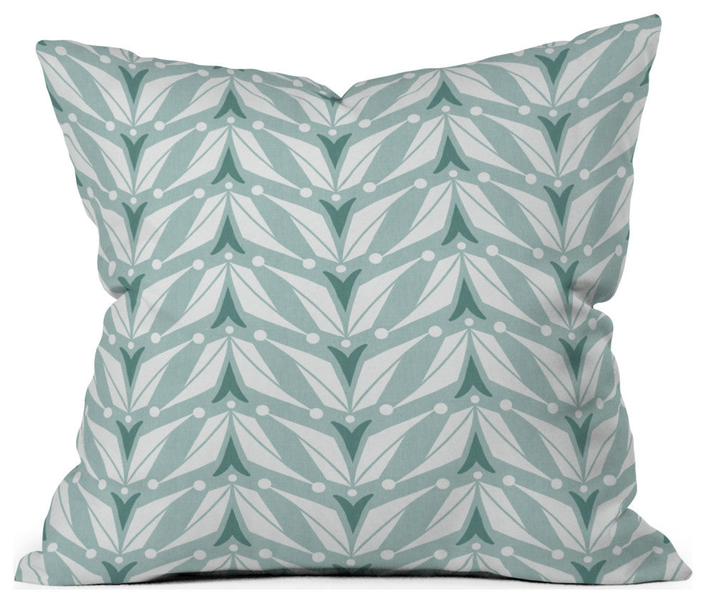 Heather Dutton Tulipa Mist Outdoor Throw Pillow