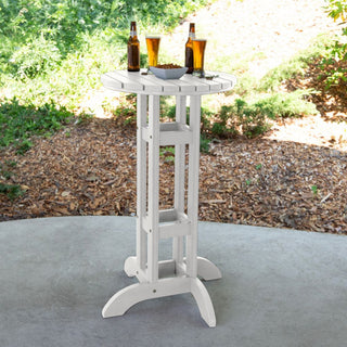 24" Diameter Bar Dining Table, White