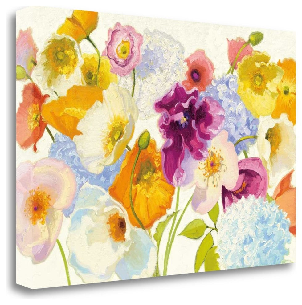 "For Paris On White" By Shirley Novak, Giclee Print on Gallery Wrap Canvas