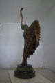 Beautiful Dancer Performing Bronze Statue -  Size: 27"L x 12"W x 48"H.