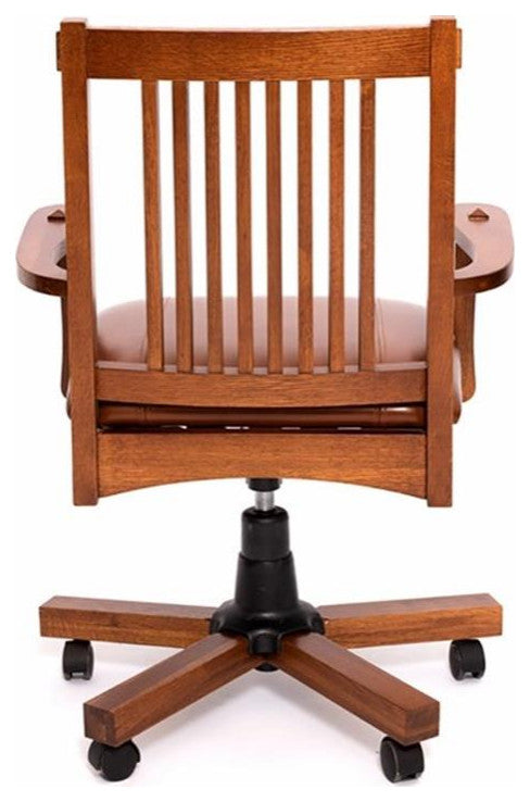 Crafters and Weavers Arts and Crafts Mission Oak Office Chair
