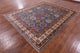 8' 3" X 9' 10" Handmade Geometric Super Kazak Wool Rug Q10609