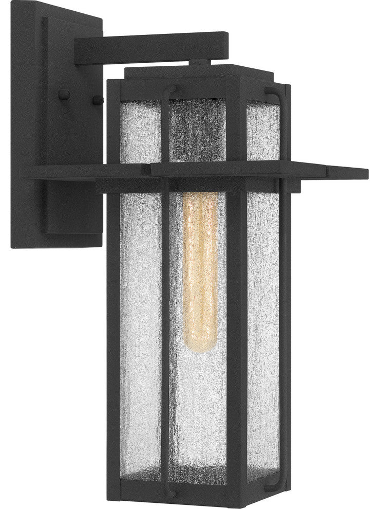 Randall One Light Outdoor Wall Mount, Mottled Black