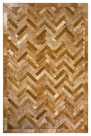 Cowhide Patchwork Rug, Plutus, Taupe, 5'x8'