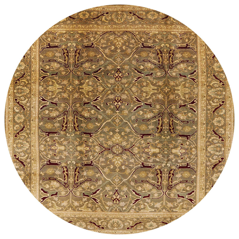Ahgly Company Indoor Round Mid-Century Modern Area Rugs, 6' Round