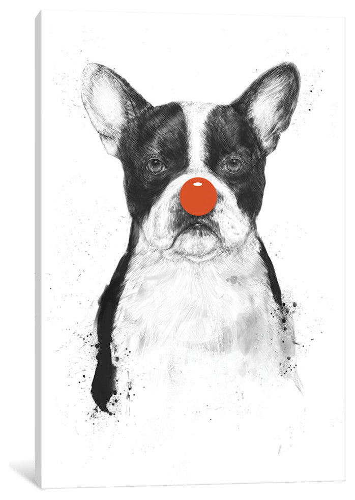 "I''m Not Your Clown" by Balazs Solti, Canvas Print, 40"x26"
