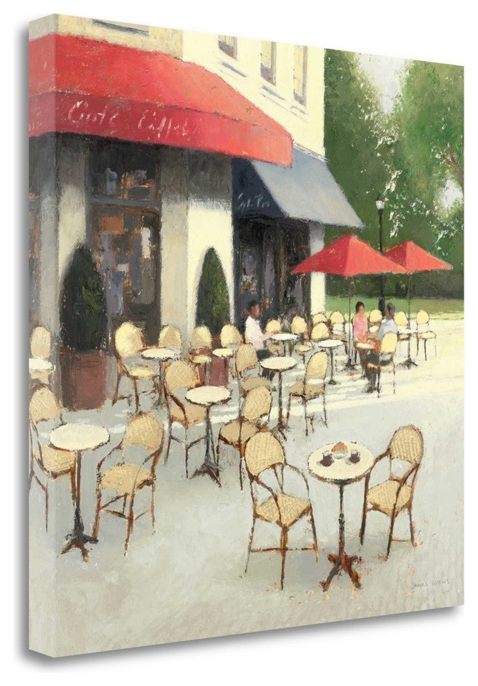 "Cafe Du Matin II" By James Wiens, Giclee Print on Gallery Wrap Canvas