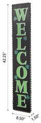 42" Lighted St. Patrick's Wooden "Welcome" Porch Sign
