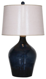 Uttermost Lamone Blue Glass Lamp, 27104