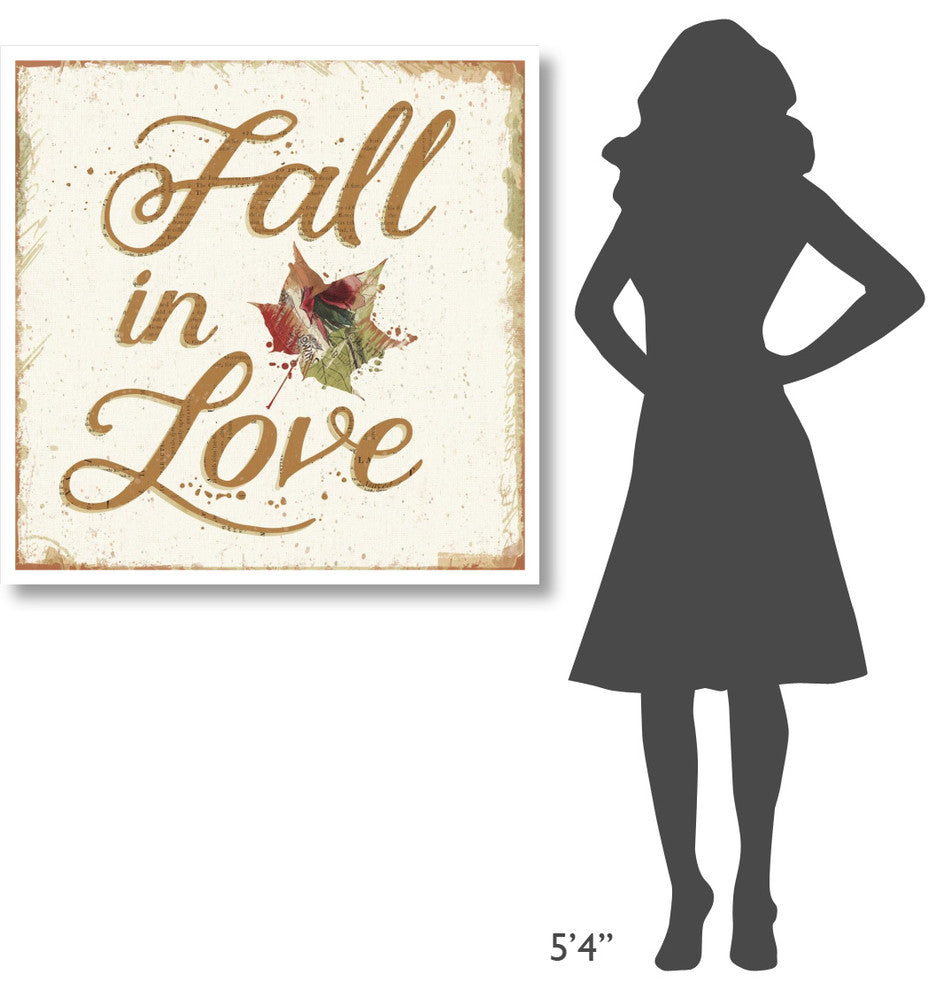 "Falling For Fall III" Digital Paper Print by Katie Pertiet, 38"x38"