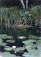 Theodore Robinson Water Lilies, Gallery Wrapped Canvas Print, 18"x27"