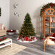 6' South Carolina Spruce Faux Xmas Tree W/White Warm Lights & Bendable Branches
