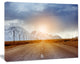 Straight Road under Blue Sky, Large Landscape Canvas Art, 20"x12"