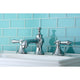 Kingston Brass Widespread Bathroom Faucet With Brass Pop-Up, Polished Chrome