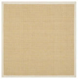 Safavieh Natural Fiber Nf441K Rug, Maize/Wheat, 8'0"x8'0" Square