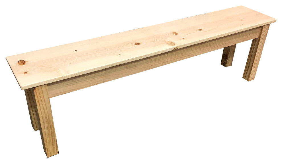 Pine Wood Bench, 66"
