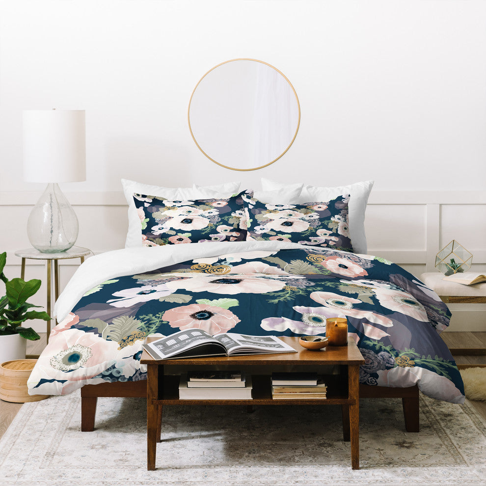 Deny Designs Khristian A Howell Une Femme In Blue Duvet Cover Set