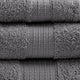 Madison Park Organic All-Natural 6-Piece Bathroom Towel Set, Gray