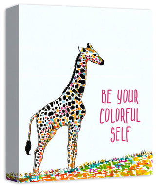 Be Your Colorful Self 11x14 Canvas Wall Art