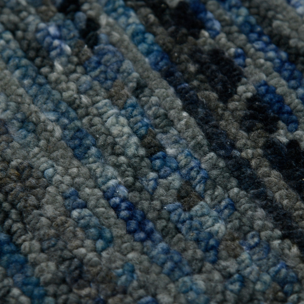 Legacy Barton Area Rug, Gray and Blue, 9' x 12', Geometric